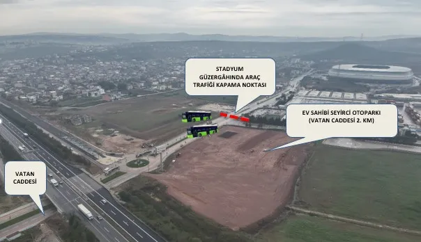 Kocaeli Stadyumu’nda Maç Günü Ulaşım ve Otopark Düzenlemeleri