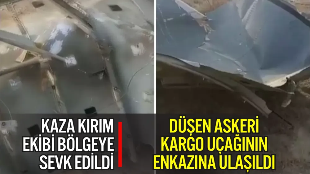 GÜRCİSTAN-AZERBAYCAN SINIRINDA DÜŞEN ASKERİ KARGO UÇAĞININ ENKAZINA ULAŞILDI