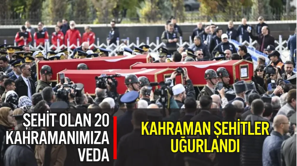 GÜRCİSTAN’DA DÜŞEN ASKERİ KARGO UÇAĞINDA ŞEHİT OLAN 20 KAHRAMANIMIZA VEDA: TÜRKİYE’NİN YÜREĞİ YANDI